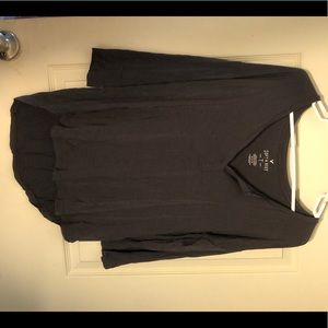 Charcoal Grey V-neck Shirt